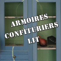 Photos : Armoires, confituriers, lit