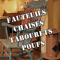 Photos : Fauteuils, chaises, tabourets, poufs, …